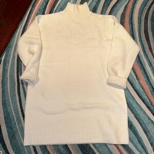 Cream colored brand new long sweater